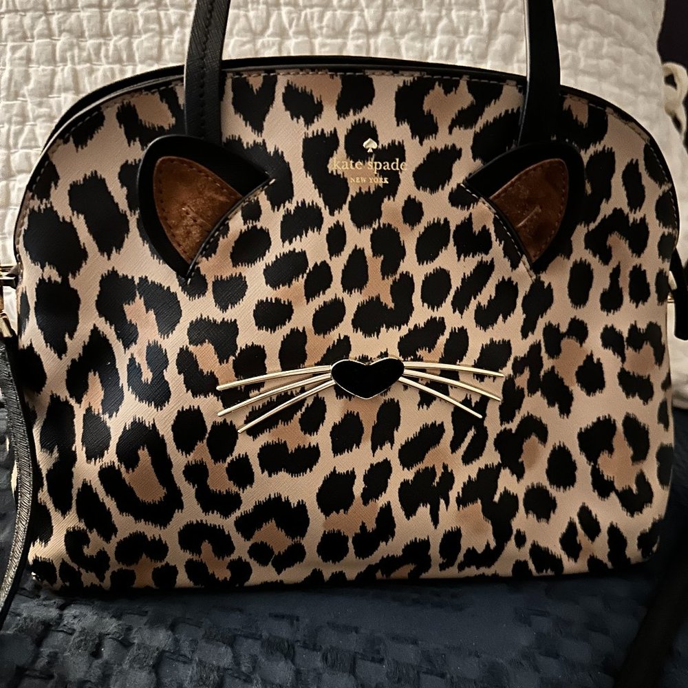 NCT Kate Spade Leopard Cat Satchel